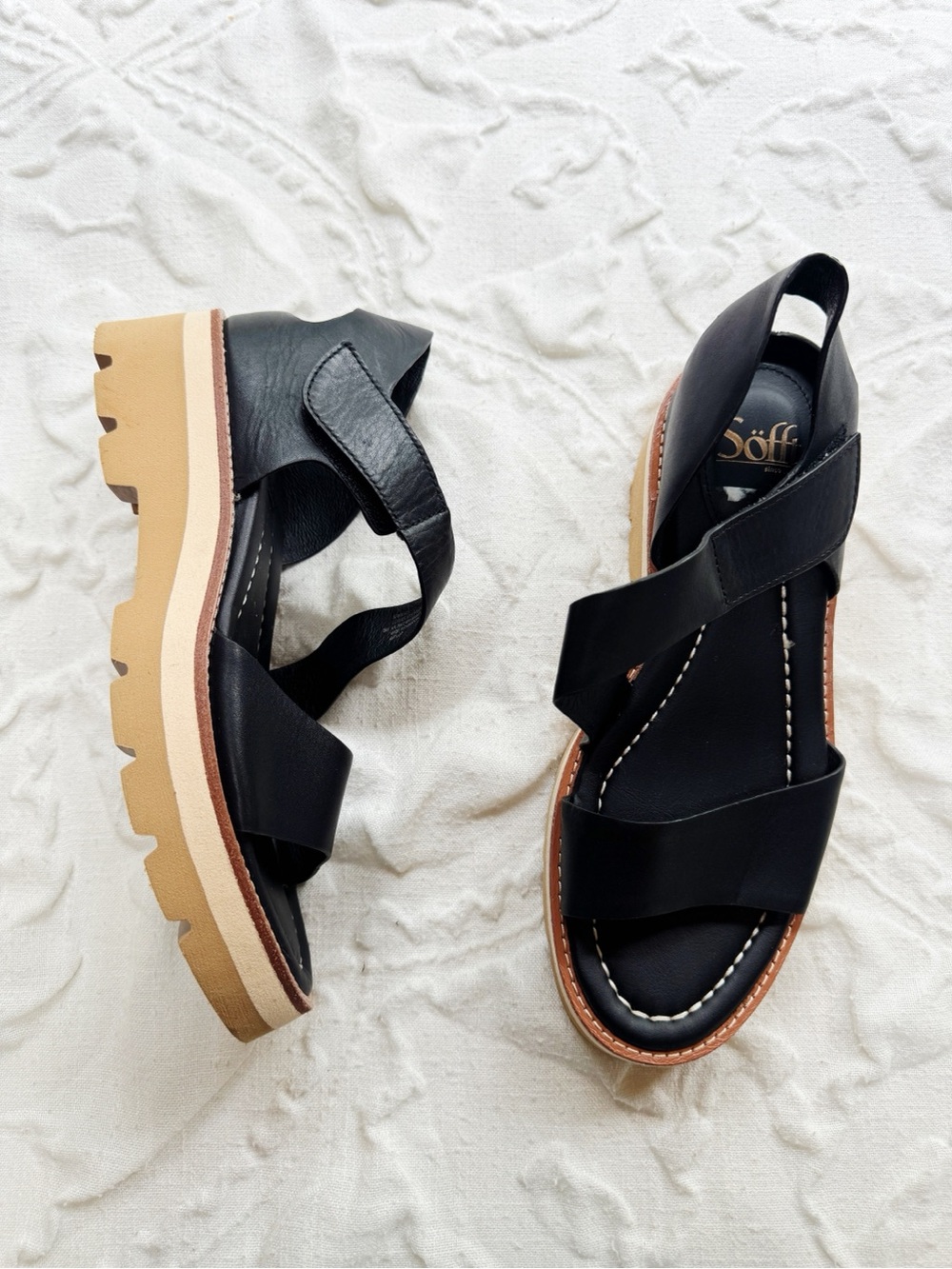Sofft Pru Leather Sandals Size 9 New